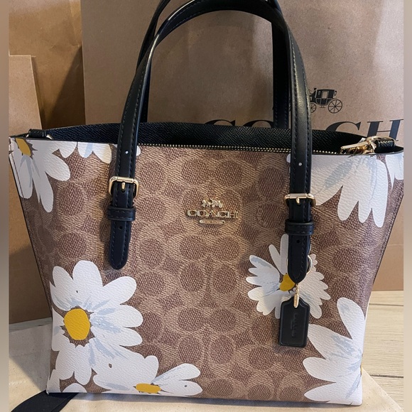 NEW No longer available. Retails: $398. COACH Women’s Handbag. Mollie Daisy Tote - Picture 3 of 12